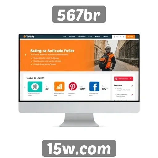 Navegando pela interface do site 567br